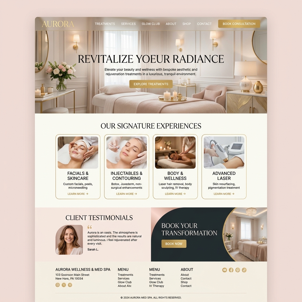 SmartFlow Med Spa Website